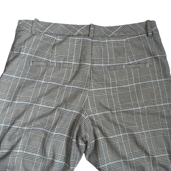H & M plaid slim trousers checkered mid rise - Picture 7 of 9